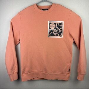 Scotch & Soda Sweatshirt Pullover Long Sleeve Peach Men’s Large